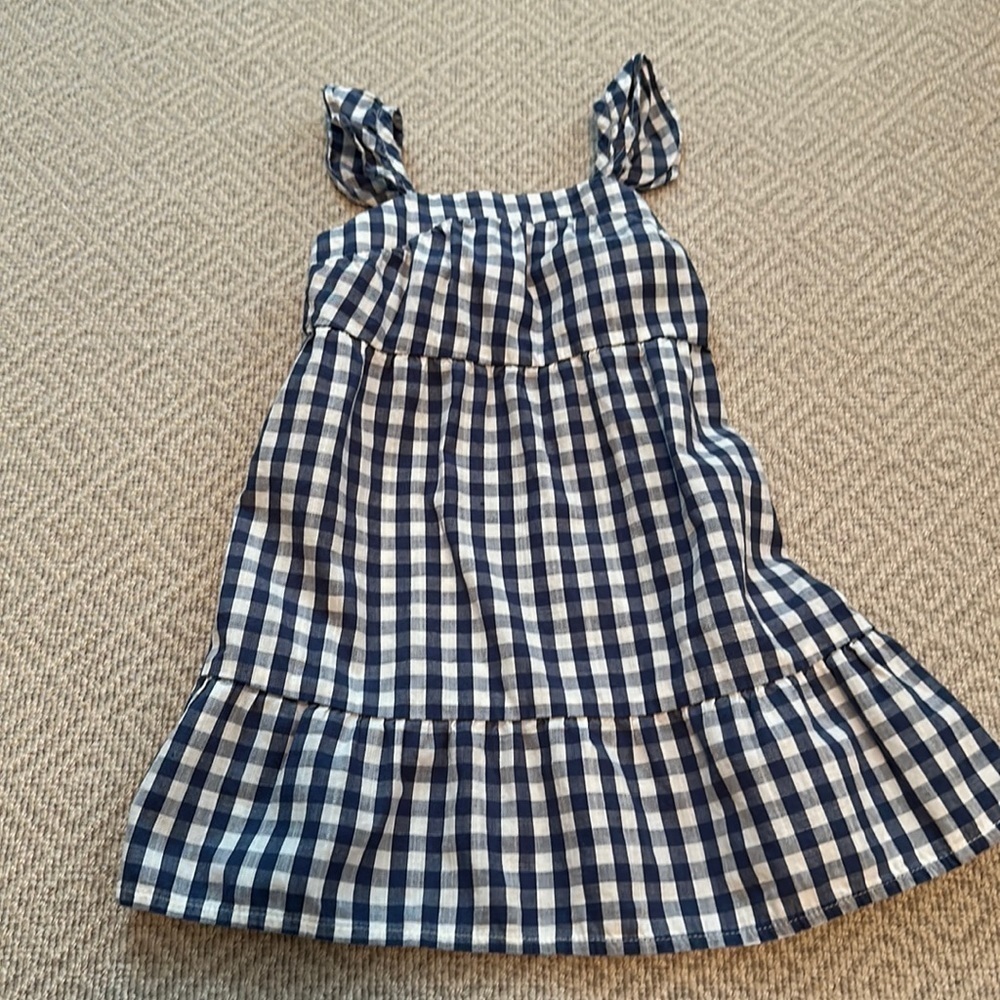 Cat & Jack Navy Gingham Picnic Sundress 18M